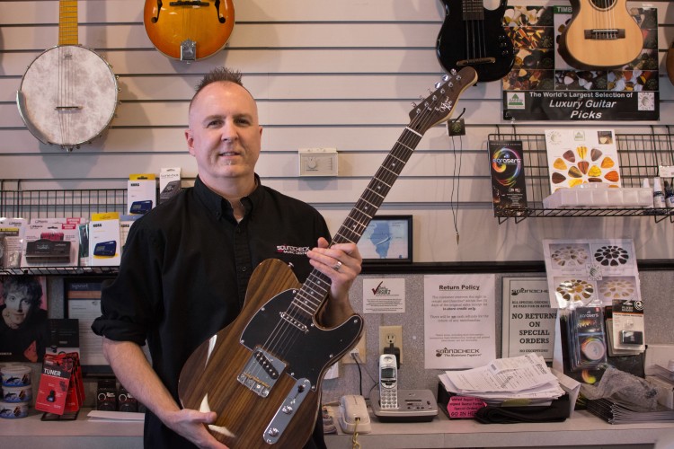 Michael Kelly 1950s Ebony electric guitar at Sound Check Music